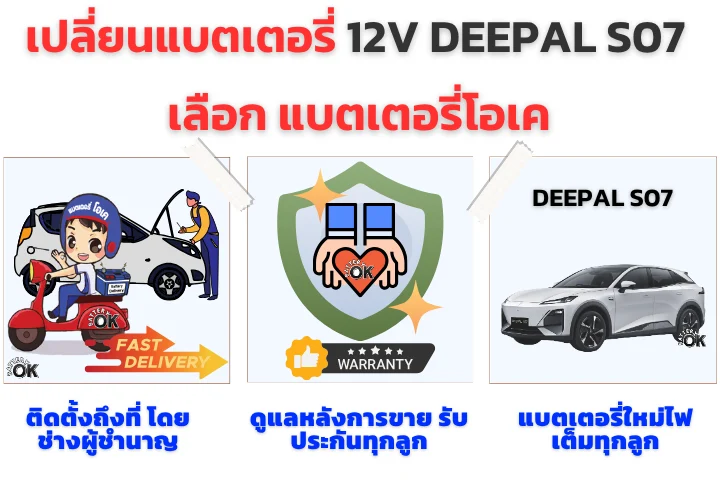 เปลี่ยนแบตเตอรี่ DEEPAL S07 ยี่ห้อไหนดี