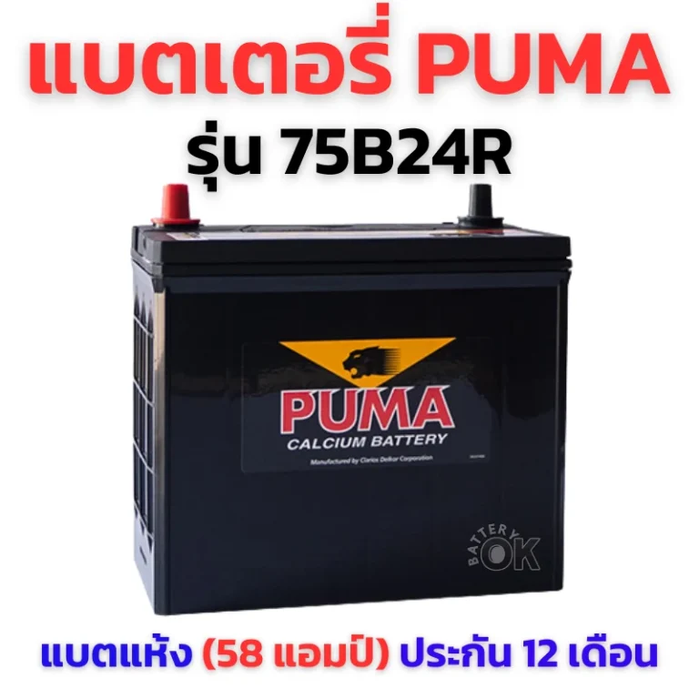 แบตเตอรี่ Puma 75B24R